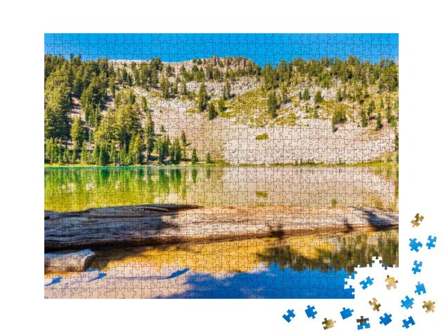 Emerald Lake in Lassen Volcanic National Park, California... Jigsaw Puzzle with 1000 pieces