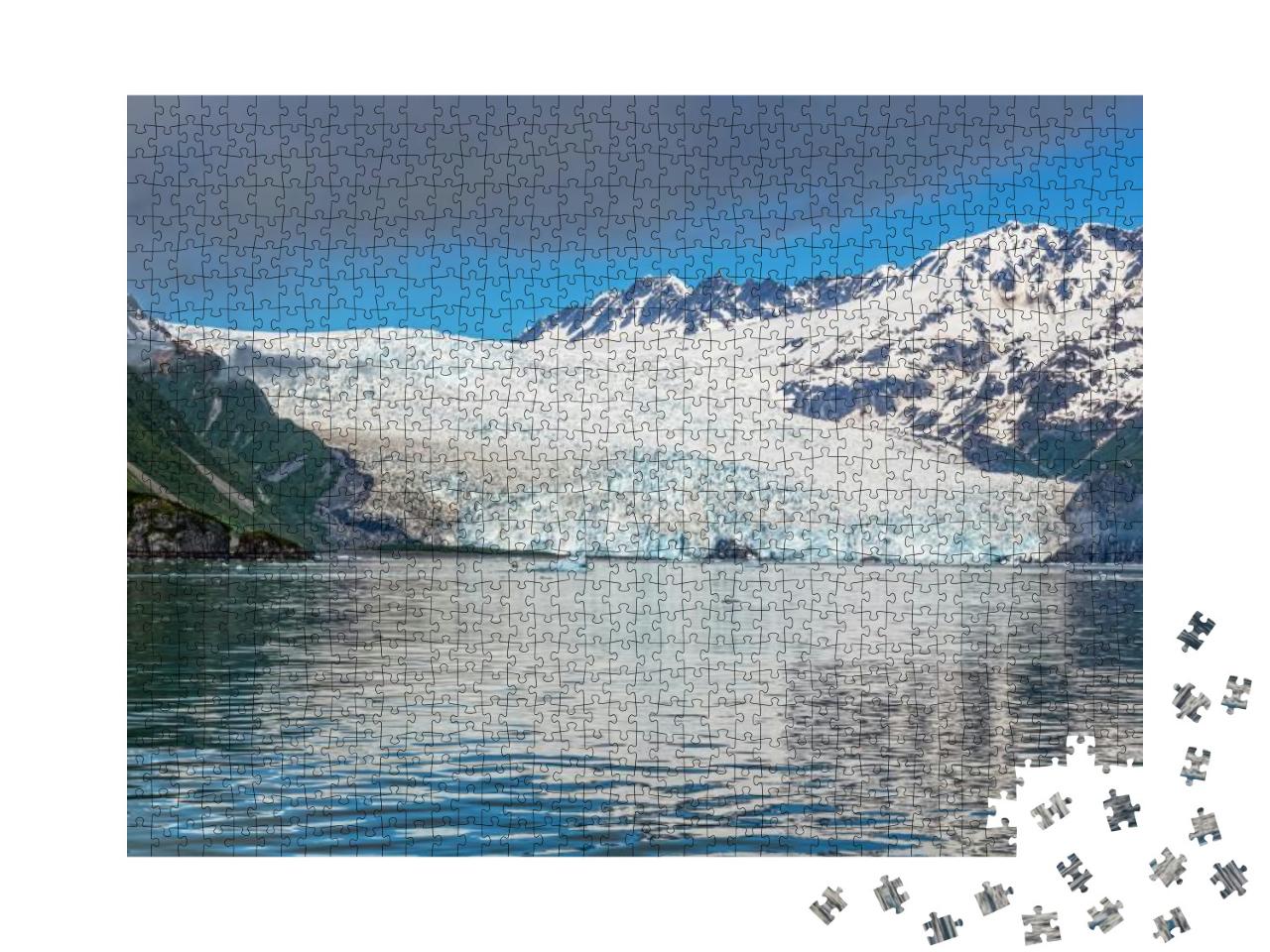 A Scenic View of the Aialik Glacier in Kenai Fjords Natio... Jigsaw Puzzle with 1000 pieces