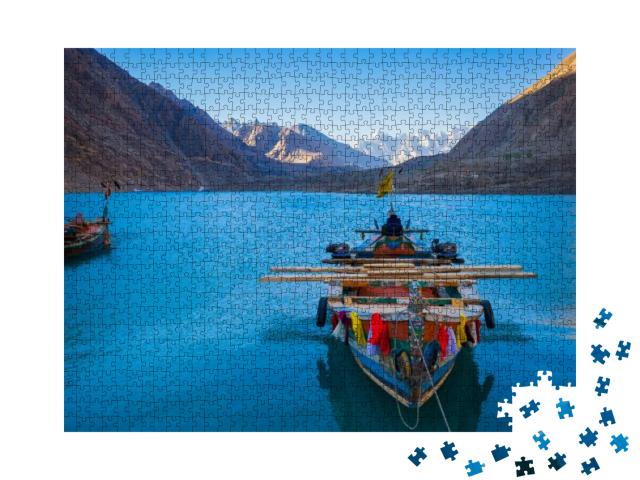 Attabad Lake in Northern Pakistan... Jigsaw Puzzle with 1000 pieces