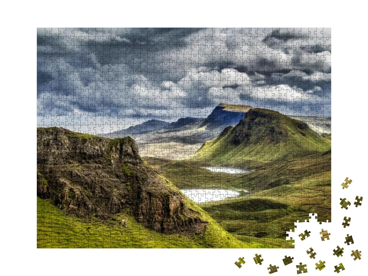 Mountains in Highland, Scotland... Jigsaw Puzzle with 1000 pieces