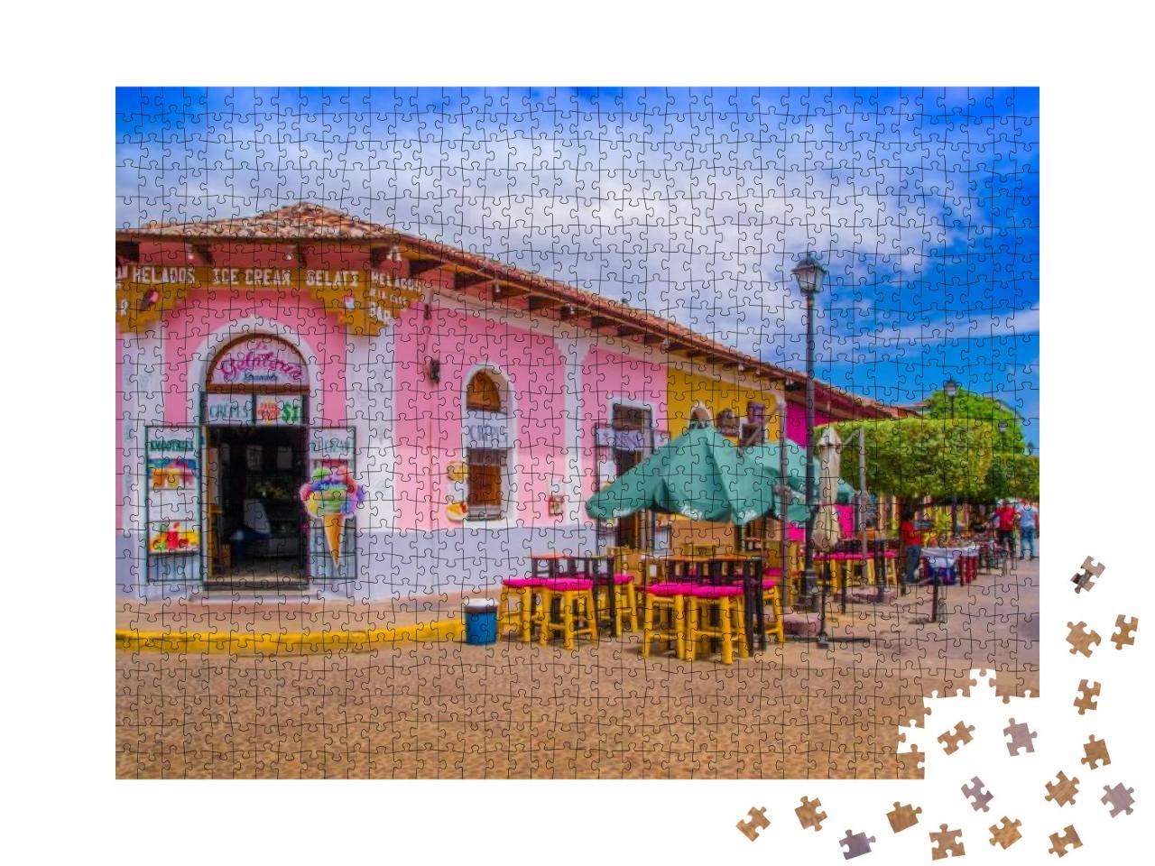 Granada, Nicaragua - April 28, 2016 View of Market Stalls... Jigsaw Puzzle with 1000 pieces