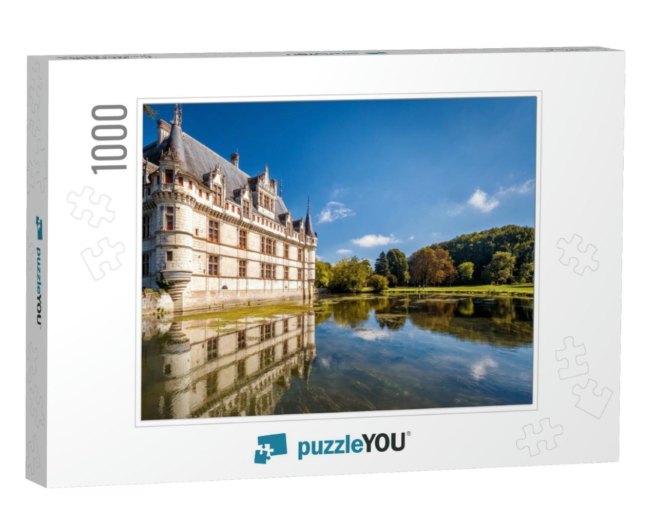 Castle or Chateau Dazay-Le-Rideau, France. This Castle is... Jigsaw Puzzle with 1000 pieces