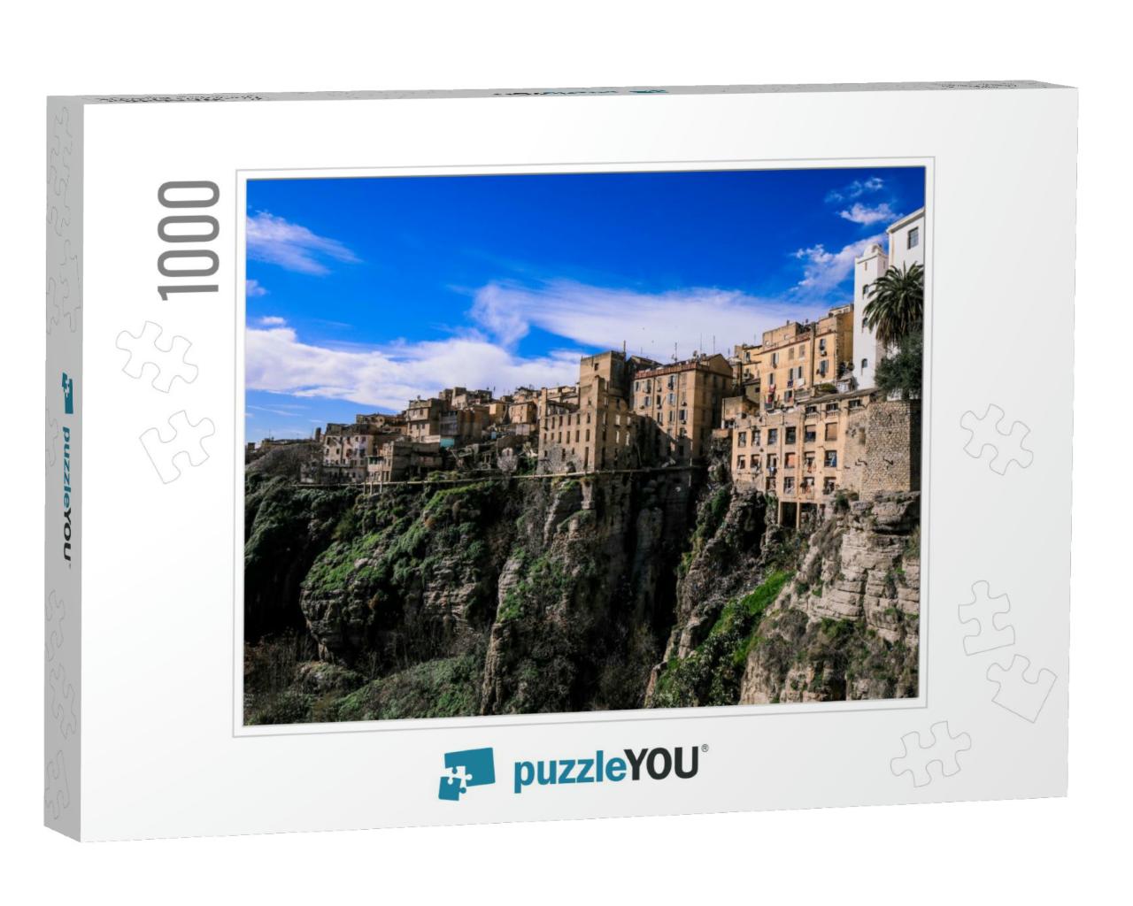 Diamond-Shaped City & Natural Fortress, Constantine, Alge... Jigsaw Puzzle with 1000 pieces