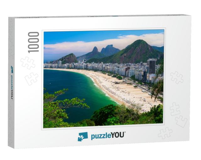 Copacabana Beach in Rio De Janeiro, Brazil... Jigsaw Puzzle with 1000 pieces