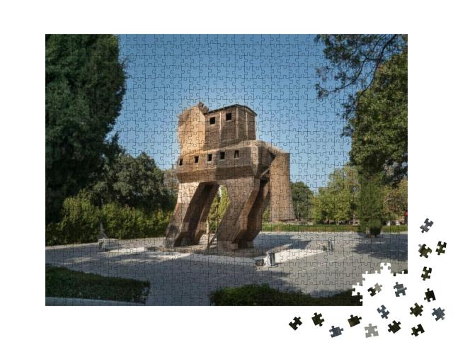The Trojan Horse Made of Wood, is the Symbolic Structure... Jigsaw Puzzle with 1000 pieces