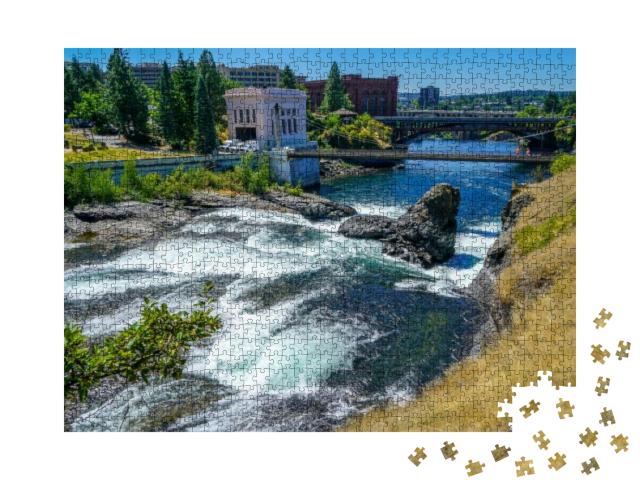 The Stunning Riverfront Park in Spokane Washington Shows... Jigsaw Puzzle with 1000 pieces