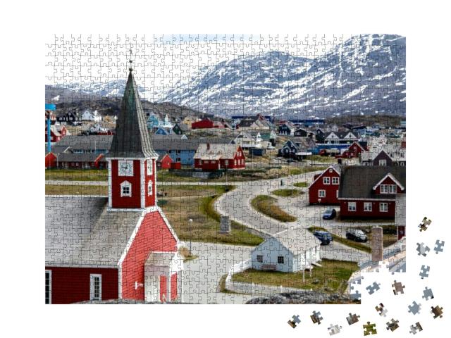 The Cathedral in Nuuk - Capital of Greenland... Jigsaw Puzzle with 1000 pieces