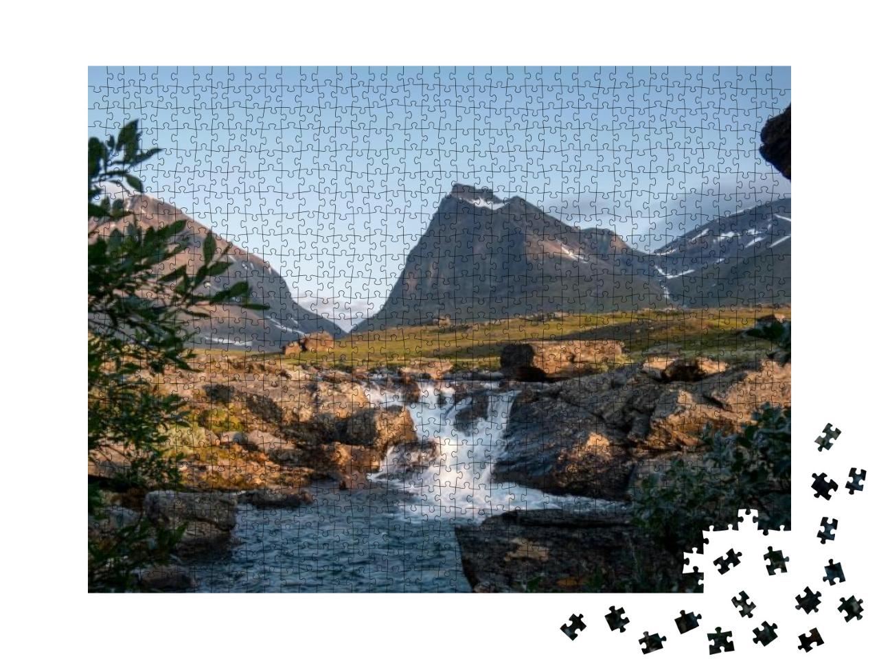 Tuolpagorni, One of the Most Iconic Mountains in Sweden &... Jigsaw Puzzle with 1000 pieces