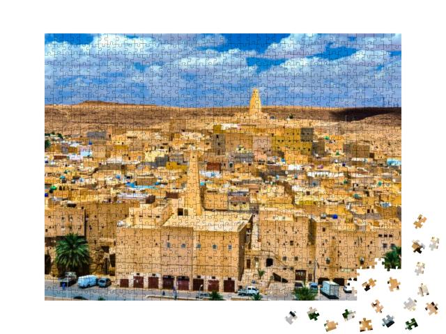 Ksar Bounoura, an Ancient Berber Town in the Mzab Valley... Jigsaw Puzzle with 1000 pieces