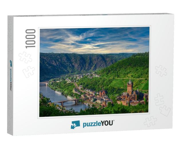 The City & the Castle Cochem on the Mosel in Germany... Jigsaw Puzzle with 1000 pieces