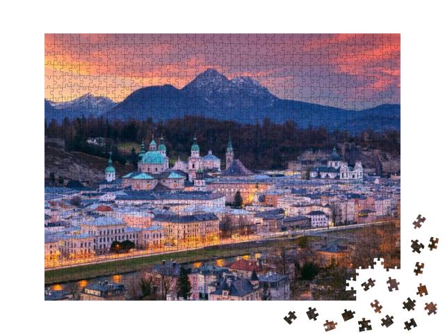 Salzburg, Austria. Cityscape Image of the Salzburg, Austr... Jigsaw Puzzle with 1000 pieces
