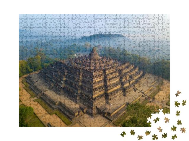 World Biggest Buddhist Temple Aerial View At Sunrise... Jigsaw Puzzle with 1000 pieces