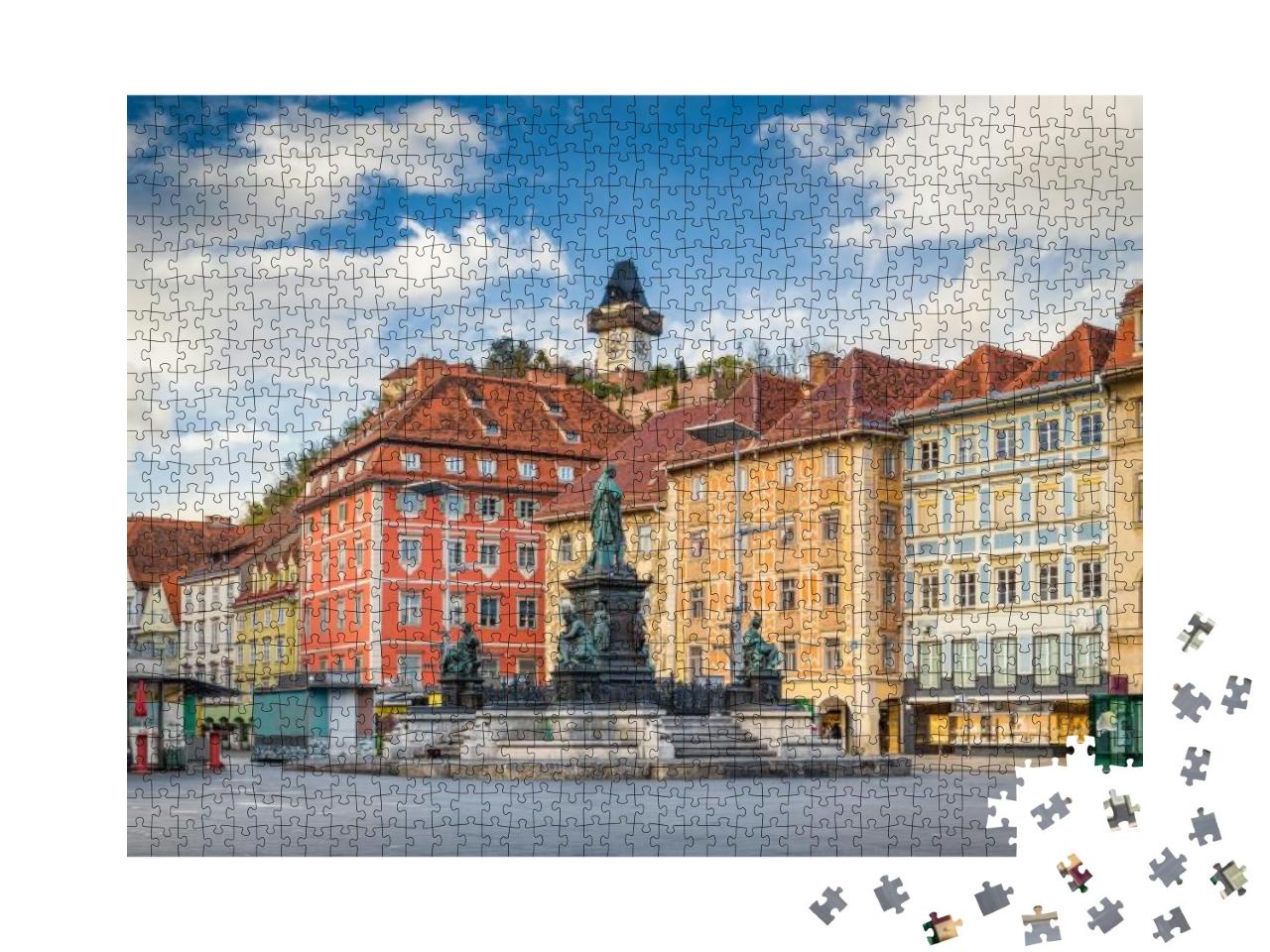 Classic View of the Historic City of Graz with Main Squar... Jigsaw Puzzle with 1000 pieces