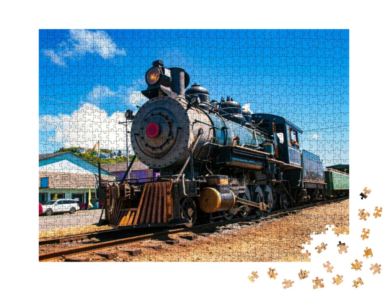 Old Steam Locomotive Station Railway... Jigsaw Puzzle with 1000 pieces