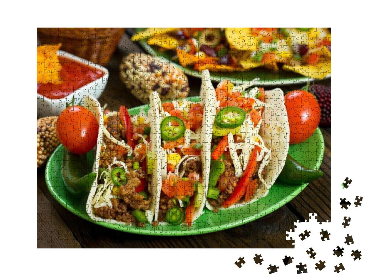 Beef Tacos... Jigsaw Puzzle with 1000 pieces