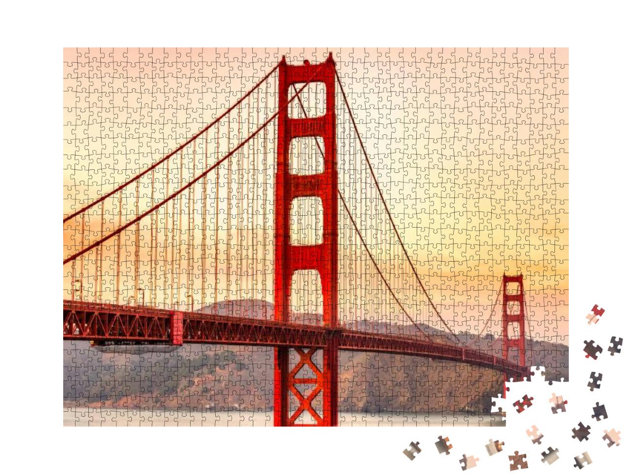 Golden Gate Bridge in San Francisco, California, Usa... Jigsaw Puzzle with 1000 pieces