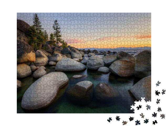 Sand Harbor At Lake Tahoe, Nevada... Jigsaw Puzzle with 1000 pieces