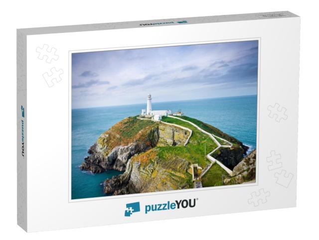 South Stack Lighthouse in Anglesey, Wales, Uk, Gb... Jigsaw Puzzle