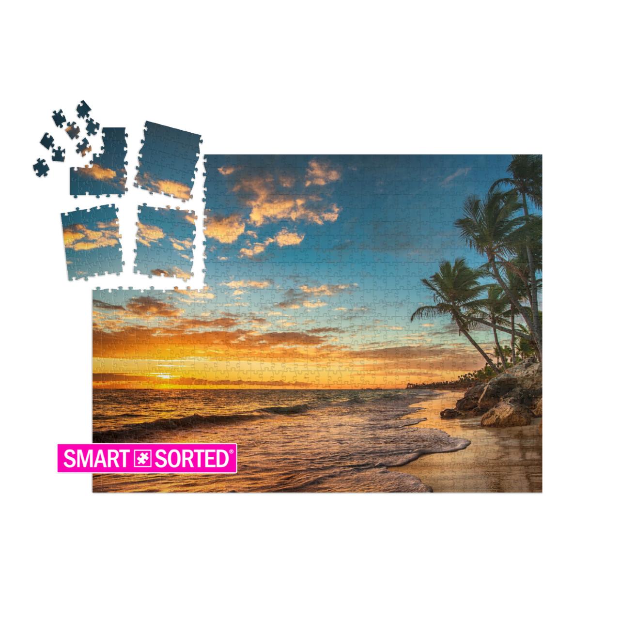 Landscape of Paradise Tropical Island Beach, Sunrise Shot... | SMART SORTED® | Jigsaw Puzzle with 1000 pieces