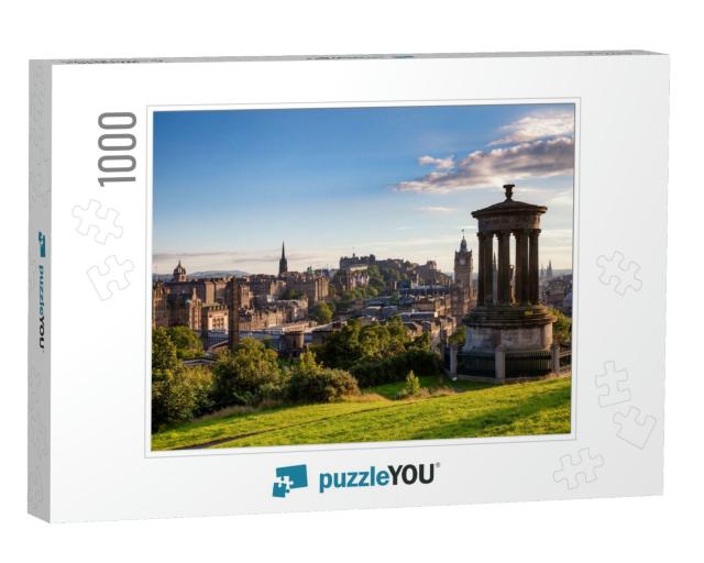 Edinburgh Skyline as Viewed from the Calton Hill with the... Jigsaw Puzzle with 1000 pieces