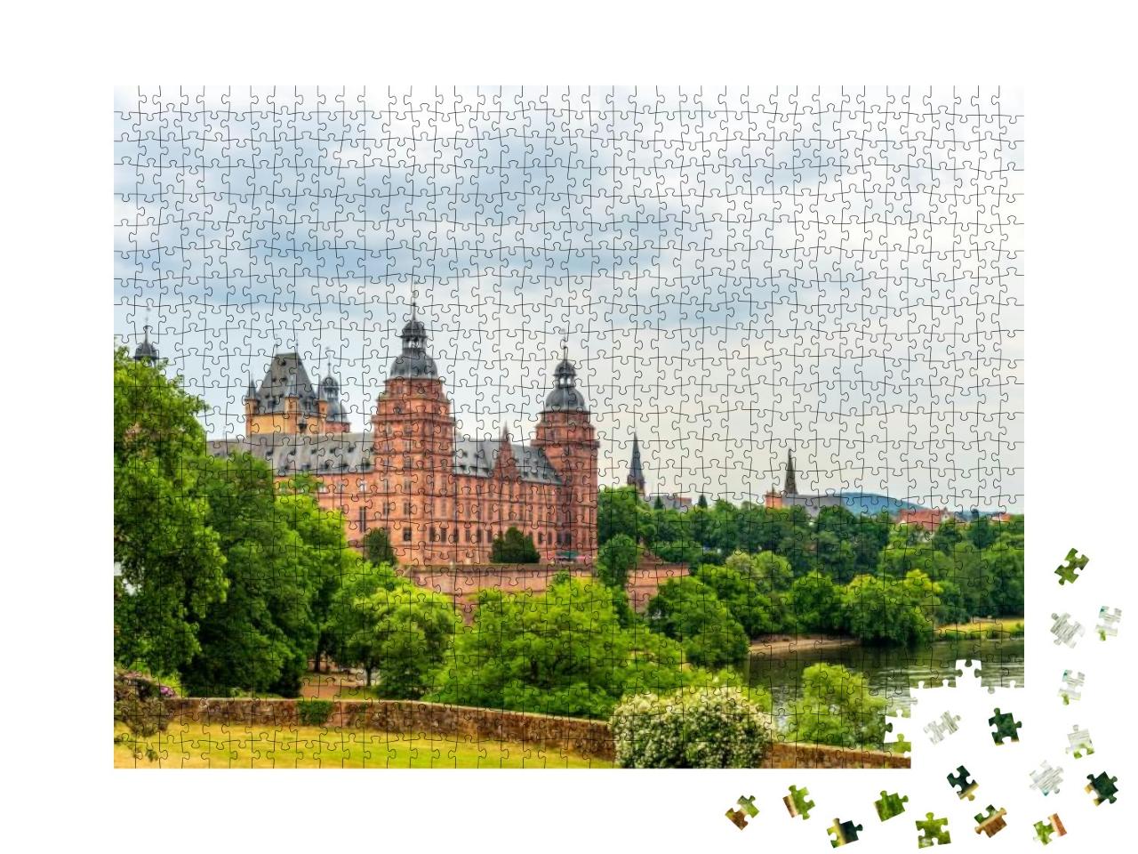 View to Castle Johannesburg, Aschaffenburg, Germany... Jigsaw Puzzle with 1000 pieces