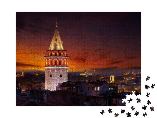 Galata Tower... Jigsaw Puzzle with 1000 pieces