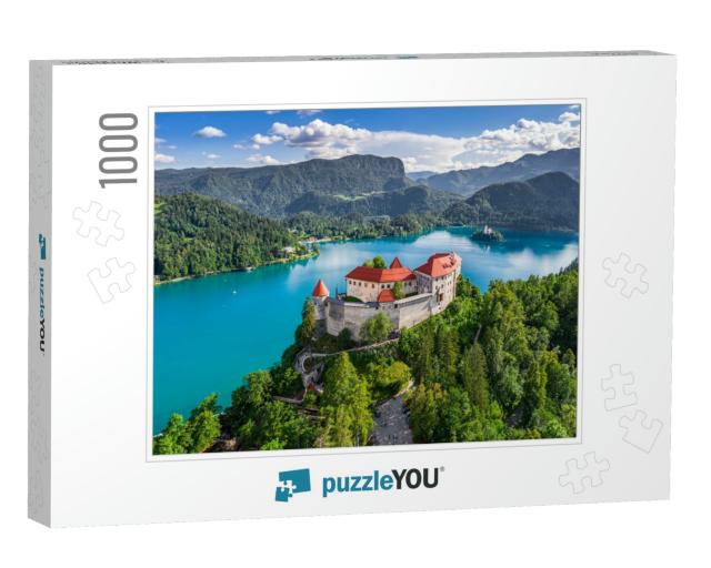Bled, Slovenia - Aerial Panoramic View of Beautiful Bled... Jigsaw Puzzle with 1000 pieces