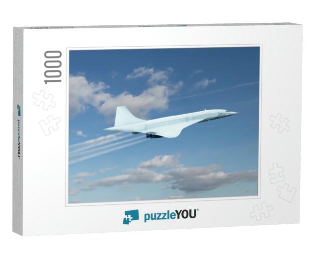 Concorde Airplane as Representation of Generic Supersonic... Jigsaw Puzzle with 1000 pieces