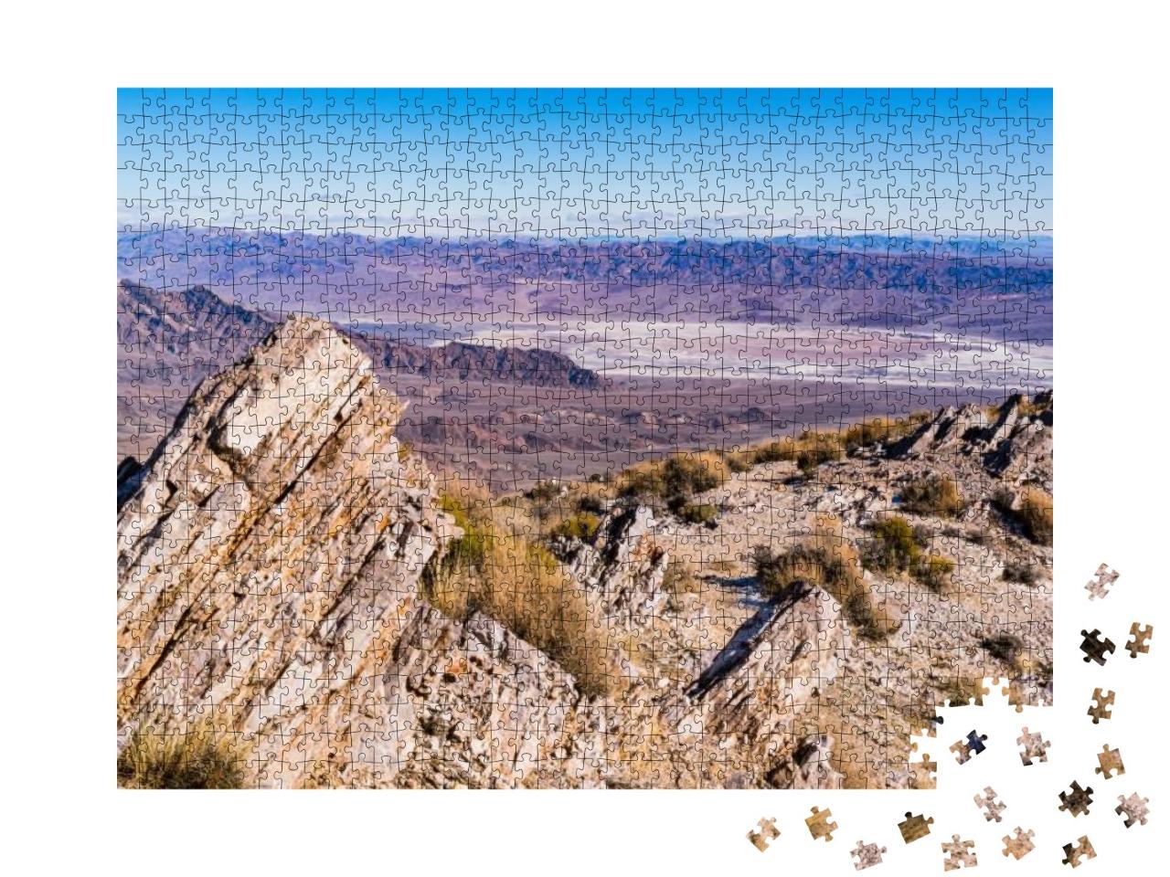 Scenic Overlook of Badwater Basin from Aguereberry Point... Jigsaw Puzzle with 1000 pieces