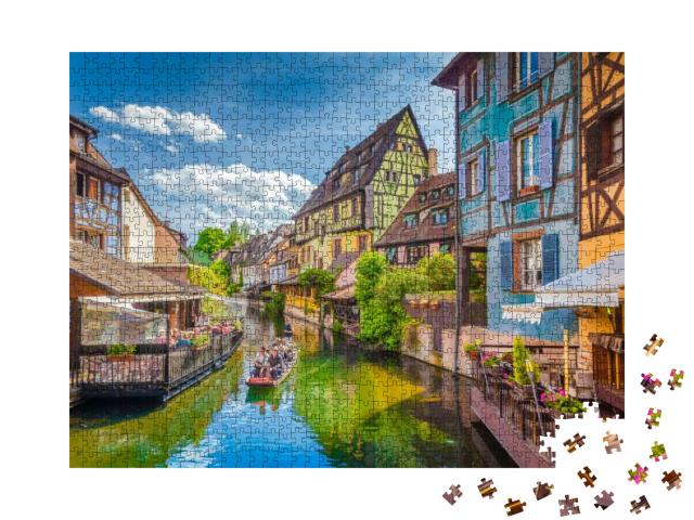 Beautiful View of the Historic Town of Colmar, Also Known... Jigsaw Puzzle with 1000 pieces