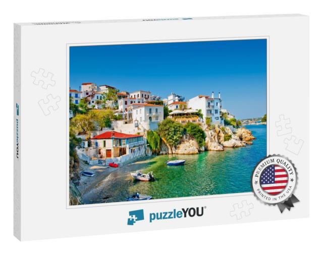 The Old Part of Town in Island Skiathos in Greece... Jigsaw Puzzle