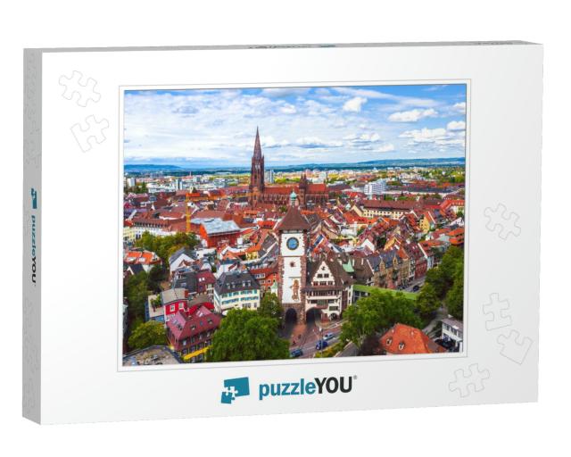 View Over Freiburg in Breisgau, Germany... Jigsaw Puzzle