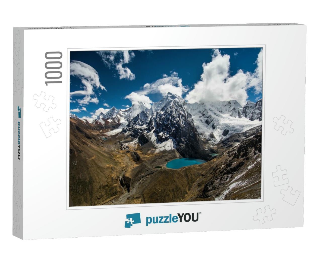 Amazing View in Spectacular High Mountains, Cordillera Hu... Jigsaw Puzzle with 1000 pieces