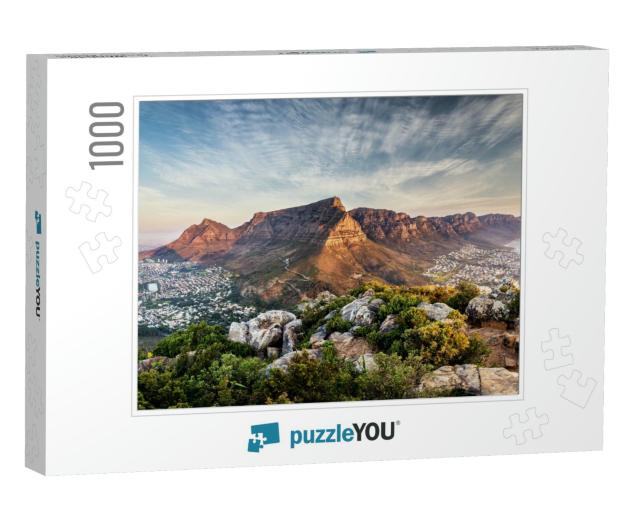 Table Mountain Sunset... Jigsaw Puzzle with 1000 pieces