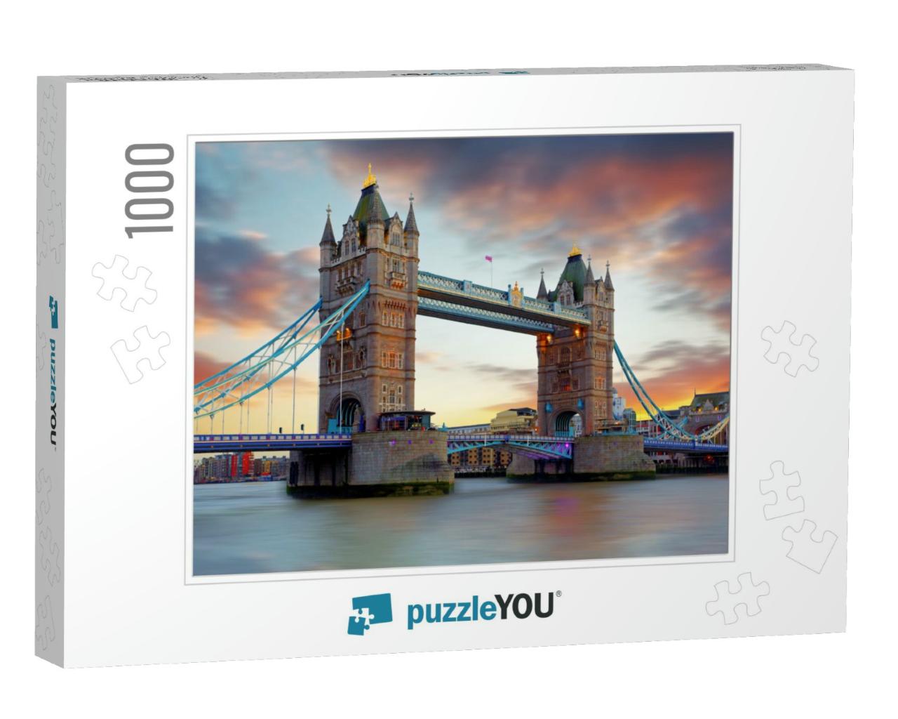 Tower Bridge in London, Uk... Jigsaw Puzzle with 1000 pieces