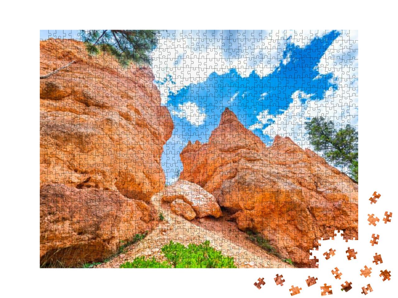 Queens Garden Navajo Loop Hiking Trail At Bryce C... Jigsaw Puzzle with 1000 pieces