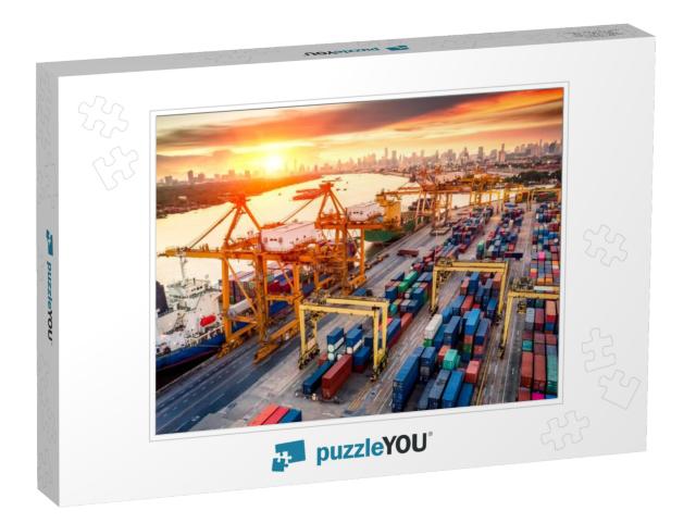 Logistics & Transportation of Container Cargo Ship & Carg... Jigsaw Puzzle