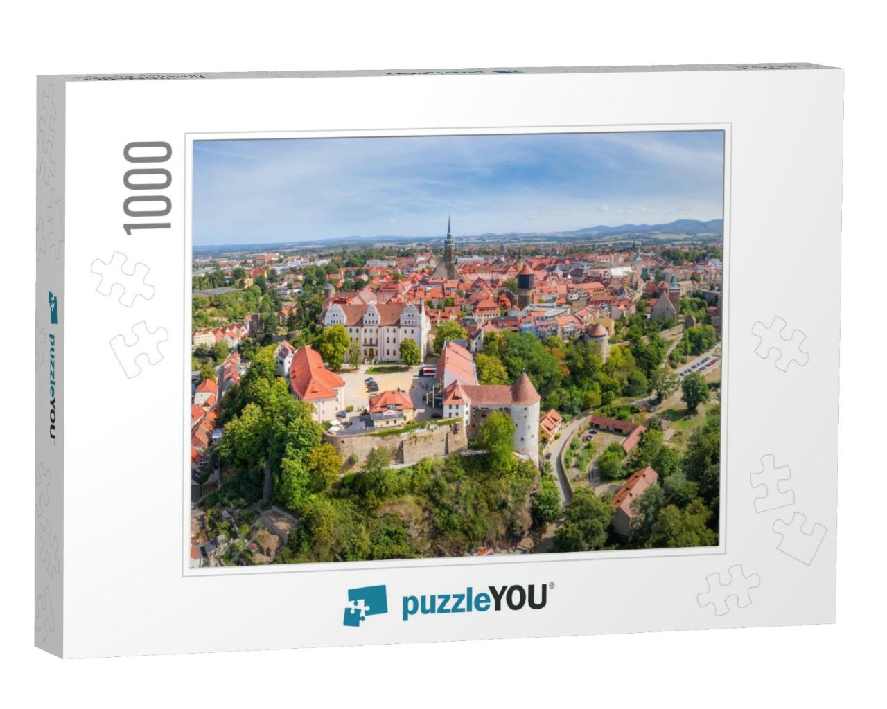 Bautzen, Germany. Aerial Cityscape of Old Town with Orten... Jigsaw Puzzle with 1000 pieces
