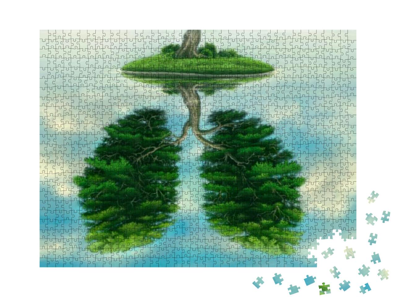 Nature Life & Environment Concept. Surreal Landscape of L... Jigsaw Puzzle with 1000 pieces