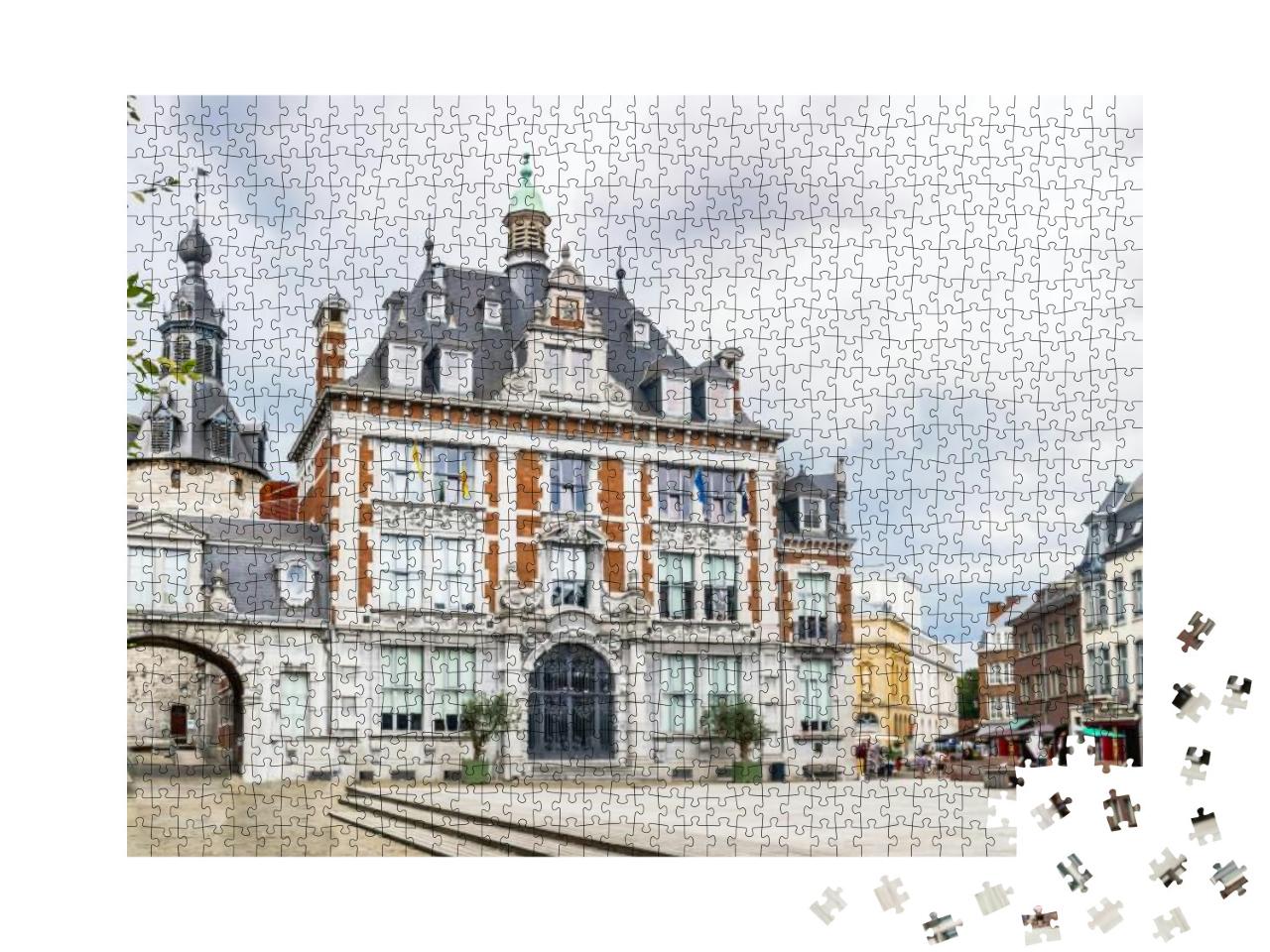 View on Congress Building in Namur - Belgium... Jigsaw Puzzle with 1000 pieces