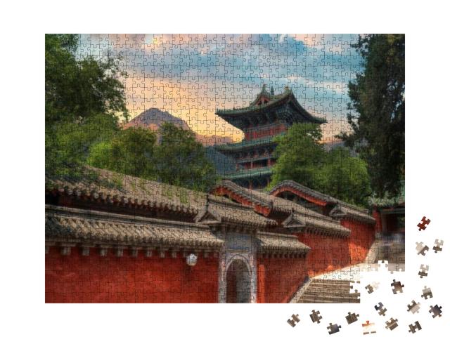 Shaolin is a Buddhist Monastery in Central China. Located... Jigsaw Puzzle with 1000 pieces