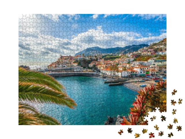 Camara De Lobos, Panoramic View, Madeira Island, Portugal... Jigsaw Puzzle with 1000 pieces