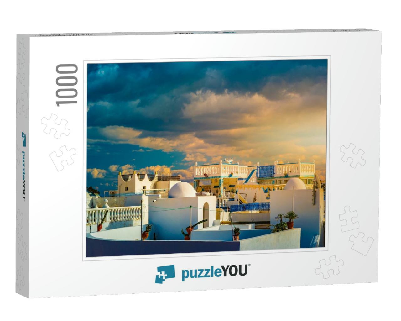 Hammamet, Tunisia. Image of Architecture of Old Medina wi... Jigsaw Puzzle with 1000 pieces