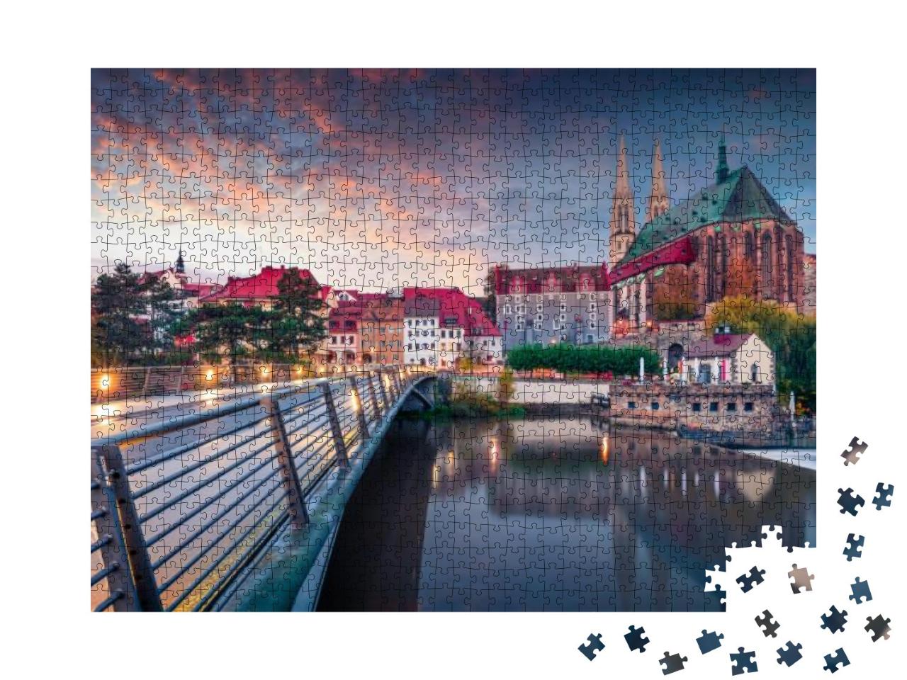 Fantastic Sunrise View of St Peter & Paulas Church, on th... Jigsaw Puzzle with 1000 pieces