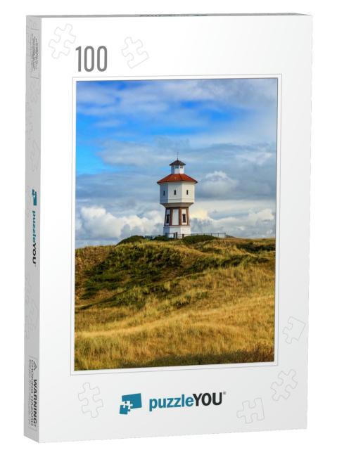A Lighthouse At the Island of Langeoog, Lower Saxony, Ger... Jigsaw Puzzle with 100 pieces