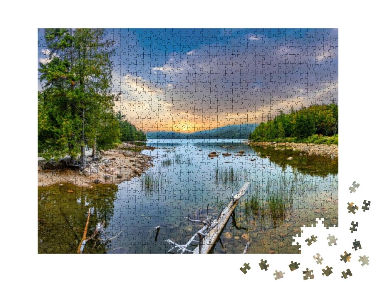 Scenic Lake Jordan in Arcadia National Park, Bar Harbor... Jigsaw Puzzle with 1000 pieces
