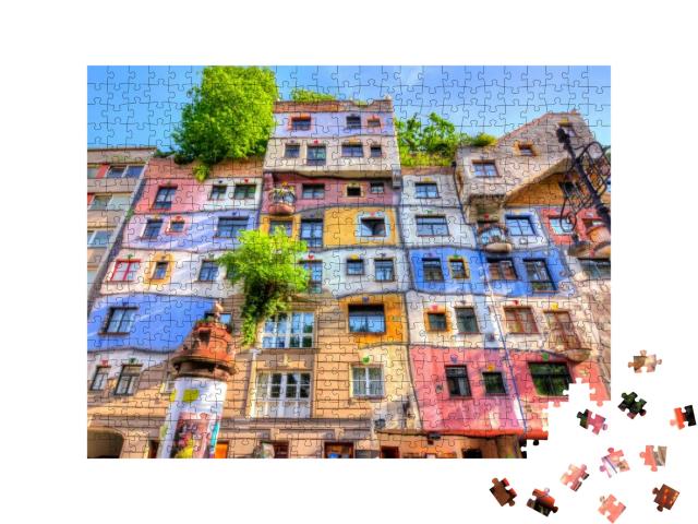 Hundertwasser House in Vienna, Austria... Jigsaw Puzzle with 500 pieces