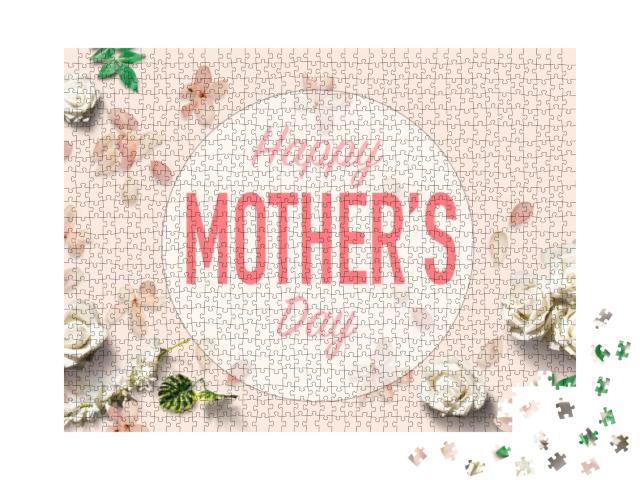Concept Happy Mothers Day or International Day Of... Jigsaw Puzzle with 1000 pieces