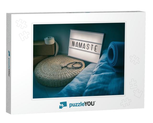 Yoga Studio Class Sign Lightbox with Letters... Jigsaw Puzzle