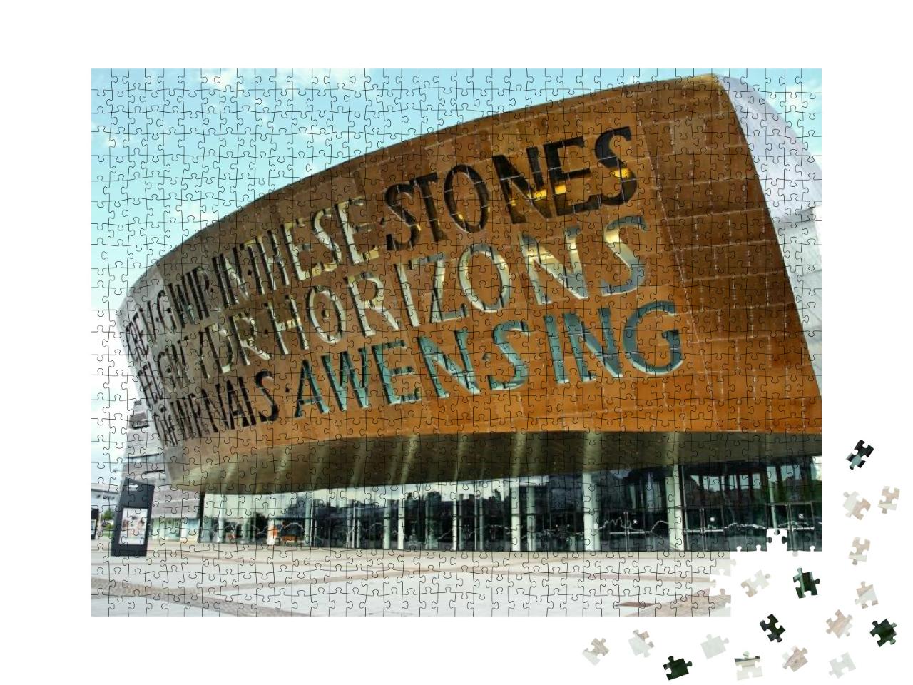 Wales Millennium Centre Cardiff Bay... Jigsaw Puzzle with 1000 pieces